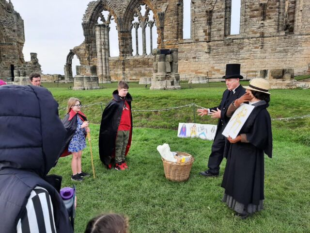 Our daytime Halloween event at  Whitby Abbey continues until Sunday Nov 5th.

Join our ghost story hunters as they share their finds & inspire you to create your own Halloween adventure. 
 
Take part in the Gothic monster workshop & design your own deadly creature or take part in the telling of a story from your imagining!

https://tinyurl.com/whitby-abbey-events

#halloweenevent #halftermactivities #whitbyabbey #bringyourimagination
