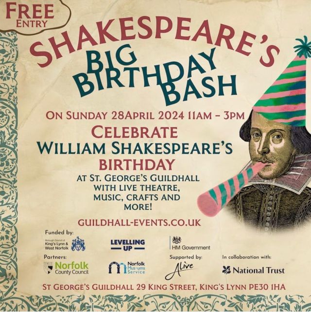 Our show ‘The Play’s the Thing’ returns to Kings Lynn for this free event

Featuring Shakespeare’s fools Robert Armin & Will Kemp who return to Robert’s home town of Kings Lynn. It has what you’d expect from such a play - ghosts, mistaken identity & foolishness - fun for all the family!

#robertarmin #shakespearesbirthdaybash #kingslynn #sitespecifctheatre #freeevent #westnorfolkboroughcouncil #timewilltelltheatre